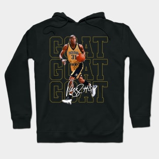 Reggie Miller Choke Sign Basketball Legend Signature Vintage Retro 80s 90s Bootleg Rap Style Hoodie